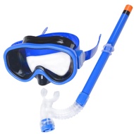 อุปกรณ์ดำน้ำตื้นสำหรับเด็กอุปกรณ์ดำน้ำเด็ก Alat Snorkeling จูเนียร์ตัวกันกระแทกหน้ากากดำน้ำกันหมอก