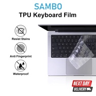 【Clear Ultra】SAMBO MacBook Air 15 M3 Keyboard Cover Skin Compatible with Air 13.6 M3/M2 /MacBook Pro