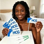 Pelvifine HCG Test Strips, Highly Accurate Home Pregnancy Test, Individually Packaged, 1/5/7/10/12/1