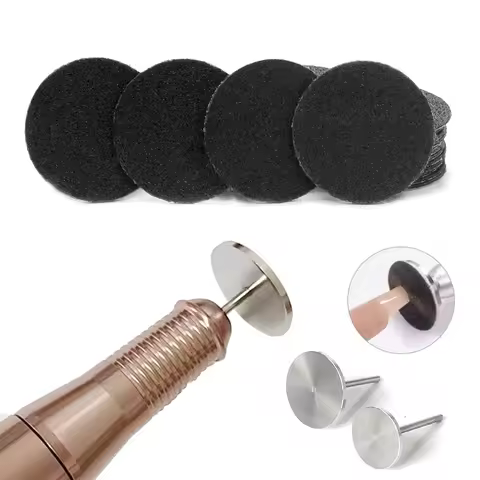 20/25mm Stainless Steel Sanding Paper Metal Disc Disk Pedicure Rotary Burr Feet File Calluse Sandpap
