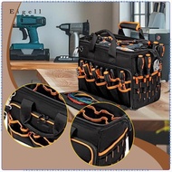 [Eigell] 16.93'' Tool Organizer Folding Housekeeping Tote for Builder Framer Cleaners