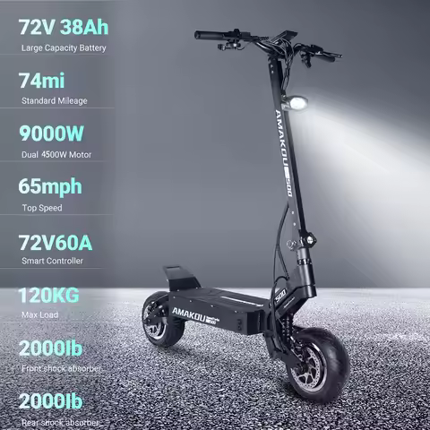 Amakou St500 11inch 10000w 72v 38ah elektroroller Powerful Dual Motors eScooter All Alloy Frame Elec