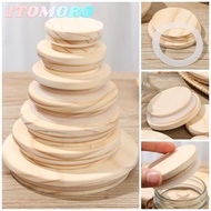 ITOMORO Wood Lids Reusable Bottle Sealing Caps Kitchen Organization Canning Storage