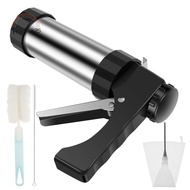 Churrera Churro Maker Machine Stainless Steel Churro Maker Kit with 3 Different Tips Piping Nozzle H