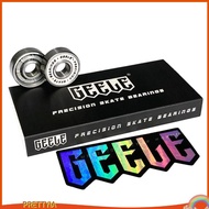 [PrettyiaSG] 8x Skateboard Bearings 608 High Carbon Steel Bearings, Double Rubber Sealed Shielded Be