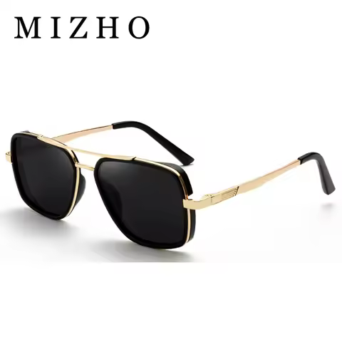 MIZHO Brand Tony Stark Iron Man Sunglasses For Men Driving Fashion COOL High Quality Driving Polariz