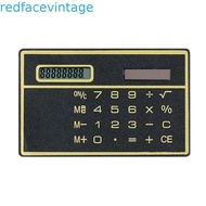 REDFACEVINTAGE Solar Powered Calculator Portable 8-digit Creative Children's Digit Calculator Office