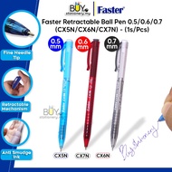 Faster Pen Ball Pen CX5N 0.5 / CX6N 0.6 / CX7N 0.7 Needle Tip -(1s/PC) Ballpoint Pen Black Pen Blue 