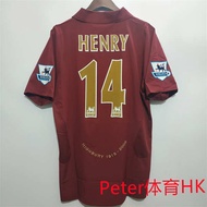 arsenal jersey arsenal 05-06 Arsenal Home No. 14 Henry Borg Kemp 10 Flocking No. Habriel Long Short 