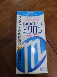 日本bioclen硬式隱形眼鏡清潔液40ml ok鏡