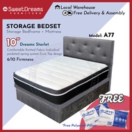 A77 Divan/Storage Bed Frame | Frame + 10" Starlet Bedset Package