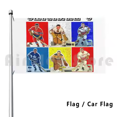 Original 6 Table Hockey-Hockey04 Outdoor Decor Flag Car Flag 3291 Hockey Table Hockey Rod Hockey Sti