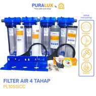 Paket Filter Penjernih Air Toren 4 Tahap / Filter Penjernih Air Kran Sumur Bor Keruh Bau Berpasir