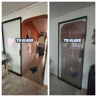 Aluminium frame ghost track sliding door | invisible | trackless sliding door