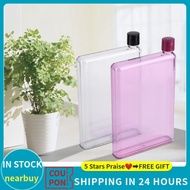750ml Leak Proof Flat Slim Water Bottles  Portable Juice Cup