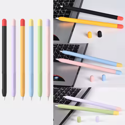 For Apple Pencil 2 Case Protective Cover Soft Silicone Tablet Pencil Portable Touch Stylus Pen Pouch