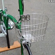 brompton小布摺疊車自行車d5d7復古不鏽鋼車籃筐菜籃書包架置物籃