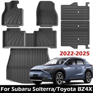 Car Mats for Subaru Solterra & Toyota BZ4X 2022-2025 TPE All Weather Protection Waterproof Floor Lin