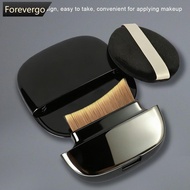 FOREVERGO 3-In-1 Foundation Brush and Puff Portable Foundation Brush Low Product Absorption Seamless