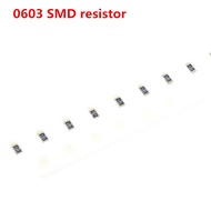 100pcs 0603 SMD 1/8W chip resistor resistors 0 ohm ~ 10M 0R 1K 4.7K 4K7 10K 100K 1 10 100 220 330 oh