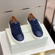 X XMW4 Zegna New Style Men's Low-Top Sneakers Fashion Casual Sports Sneakers White Shoes Soft-Soled 