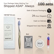 5in1 hotel amenities kit guest kit hotel supplies soap toothpaste shampoo toothbrush-AROS HOTEL