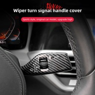 BLACKFUNNY 2Pcs/Set Car Steering Wheel Headlight Switch Control Cover Wiper Switch Trim Accessories 