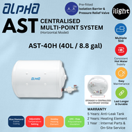 ALPHA AST Centralized Multi-Point System Horizontal Storage Water Heater 30L / 40L / 50L / 70L / 90L