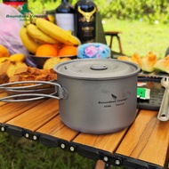 D9 · Ready Stock|Pure Titanium Small Soup Pot Outdoor Portable Camping Portable Folding Handle Mini Instant Noodle Ton Pot Cooking Cookware