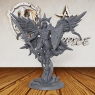AUSPDICE Tokoh Fantasi Kesatria Surgawi Bersayap - Aksesori RPG Skala 32mm untuk Dungeon Masters & H