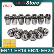 OUIO ER11 ER16 ER20 ER25 Collet Chuck Set 1-16mm Spring Collet For CNC Machining Center Engraving Ma