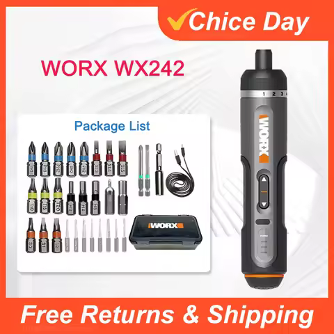 Youpin Worx 4V Mini Electrical Screwdriver Set WX242 Smart Cordless Electric Screw Driver USB Rechar