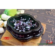 Ancient Costume Show Light Box Box Shell Props Push Inlaid Ring Luodian Necklace Pingyao Lacquerware