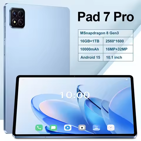 New Pad 14T Pro Tablet 10.1 inch 16GB+1TB Android 15 Tablets PC 10000mAh 5G WIFI Dual SIM Tab Global