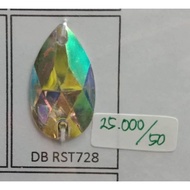 300 beads of 7x28mm rainbow drops