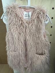 ZARA 女童毛毛背心 外套