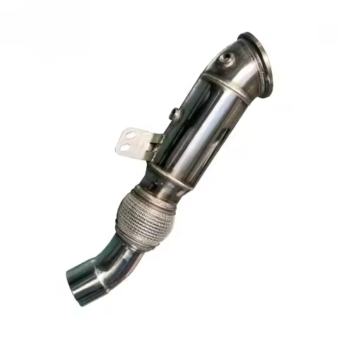 304 Stainless Steel Surface Polishing Exhaust Downpipes For BMW G30 540I F30 340i F32 440i 550I B58