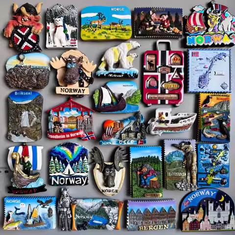 Norway Fridge Magnet Briksdal Tromso Arctic Aurora Norge Corsair Oslo Gillangere Fjord Fudong Nuus F