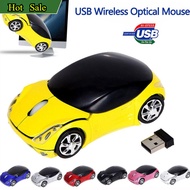 2.4GHz Wireless Mouse Portable Mini Optical 3D Car Shape Gaming Mice with USB Receiver for PC Laptop
