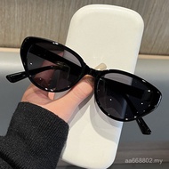 Retro Cat Eye Sunglasses Female Hip Hop Unique Small Frame Photo Korean Version Trendy Glasses Sungl