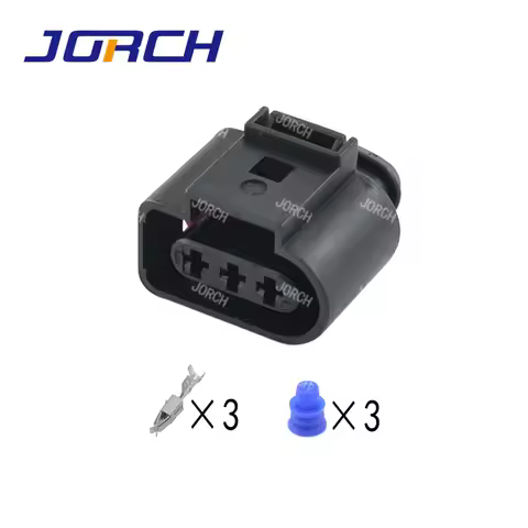 10 sets 3 pin VW auto waterproof connector 1J0973723 car 3.5 series sensor connectors plug 1J0 973 7