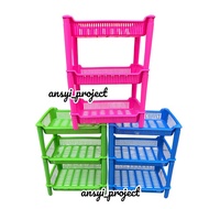 Multipurpose 3-tier mini shelf 3-tier assembly shelf/ Small 3-tier shelf/