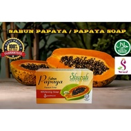 SHURAH Sabun Papaya Papaya Soap 90g (Whitening Soap) Sabun Buku Barsoap