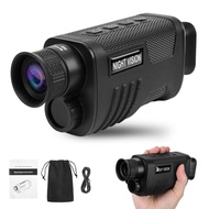 Upgraded Night Vision Monocular, 8X Zoom Digital Infrared Night Vision Scope for 100% Darkness with 