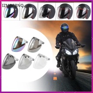 [izmbprnq] Windproof 3 Snap Visor Lens Shield Sun Shield Motorcycle Bubble Helmet Lens