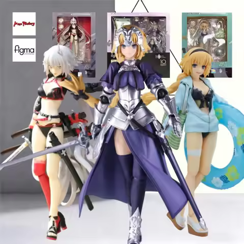 Official Figma FGO Jeanne D Arc Triple Pack Ruler Swim Berserker Alter Game Anime PVC Collectible Mo