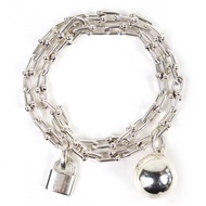 成色極佳 △ TIFFANY&Co. Tiffany HardWear 小號纏繞式手鐲，925 純銀，現款，帶錶盒，重 45.7 克，意大利製造，男士，零售價 ¥440,000
