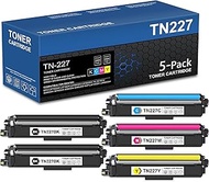 TN-227 TN227BK/C/M/Y High Yield Toner Cartridge Replacement for Brother TN-227BK TN227 TN223 TN-223 