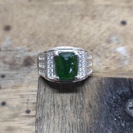 Tsavorite (Green Garnet) Batu Permata Cincin Perak Tsavorite (Green Garnet) Natural Gem Gemstone Silver Ring
