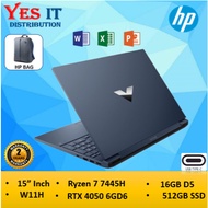 HP Victus Gaming 15.6 inch Laptop BLUE,BLACK ( Ryzen 7 7445H / 16GB RAM / 512GB SSD / RTX 4050 / H24